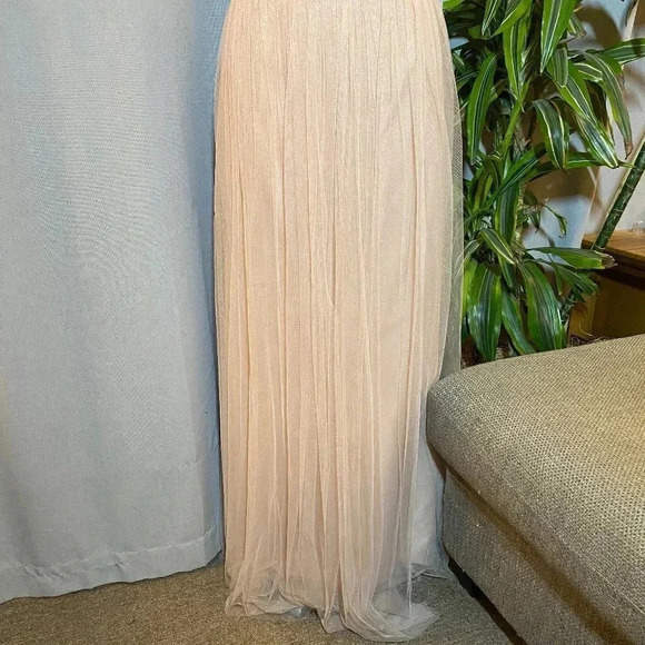 Jenny Yoo Dress Pink Peach Orange Annabelle Convertible Bridesmaid Dress Size 12 - Picture 4 of 16